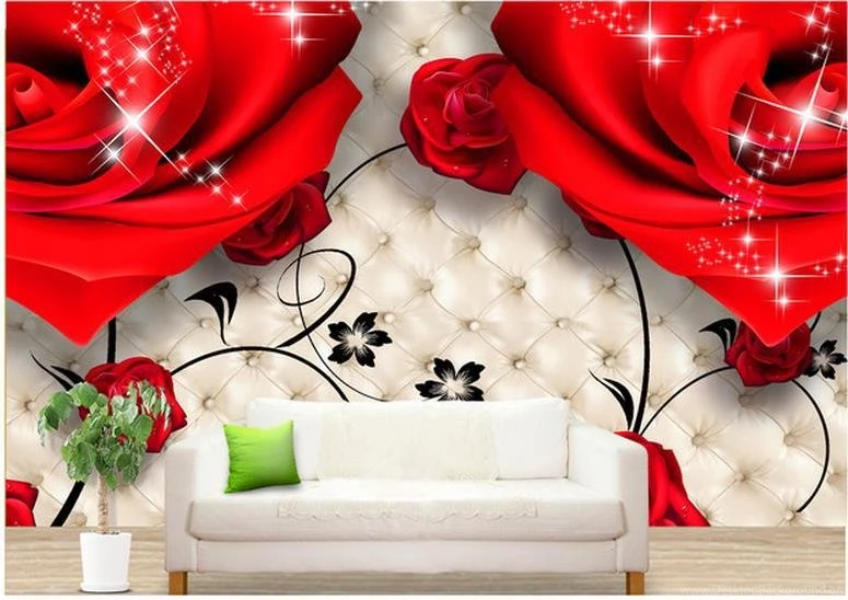 Aliexpress.com : Buy Europea 3d Murals 3d Wallpaper, Photo Red ...