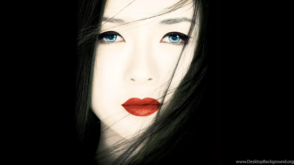 WOMAN WITH BLACK HAIR WALLPAPER (