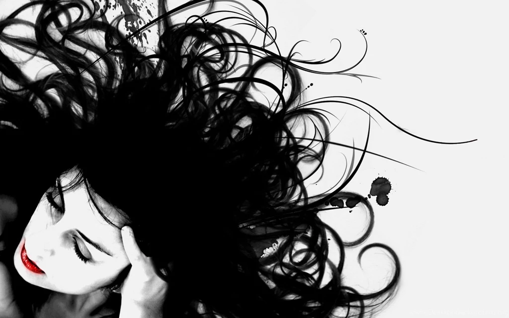 Women Faces White Backgrounds Black Hair Wallpapers