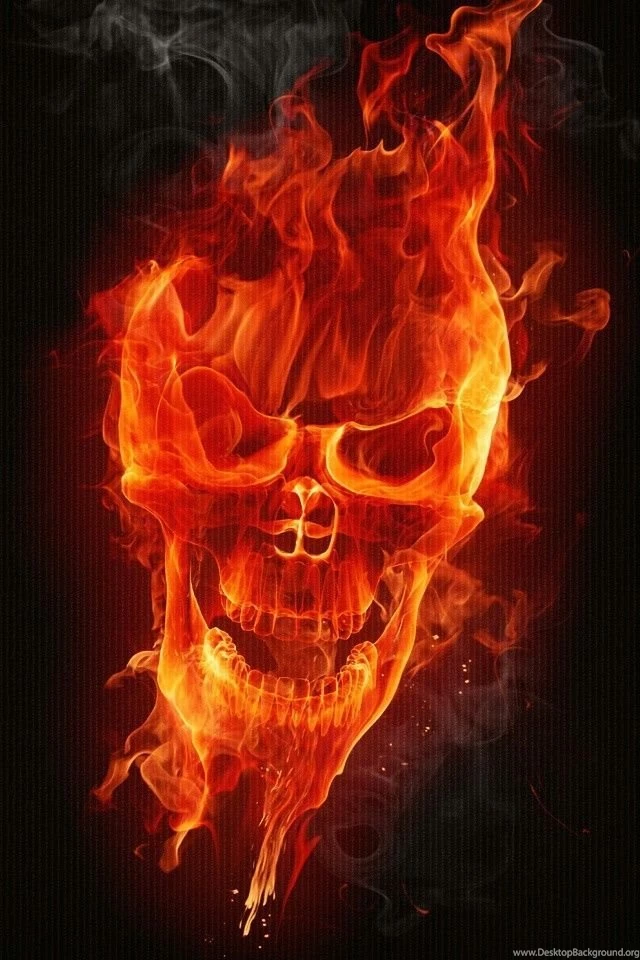 Fire Skull iPhone 4 Wallpapers And iPhone 4S Wallpapers ...