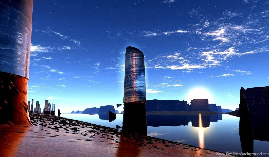 Download Wallpapers 1024x600 Nature, Hd, Beach, Apocalypse ...