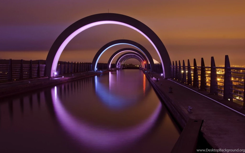 Scotland City At Night Wallpapers