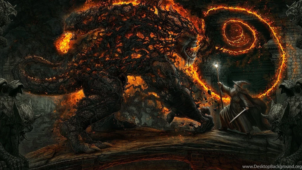 Balrog, Gandalf, The Lord Of The Rings, Fantasy Art, Artwork ...