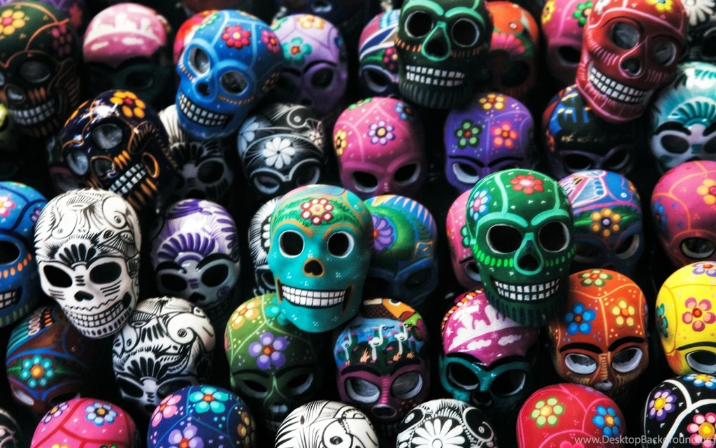 Skull Art, Mexico, Oaxaca Widescreen Wallpapers
