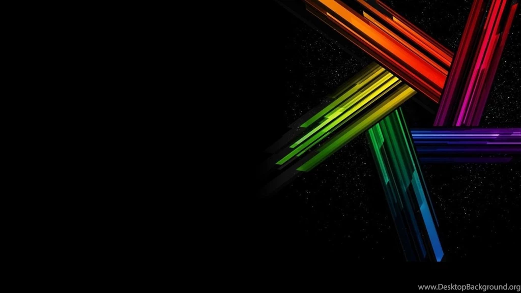 1366x768 Colors On Black Desktop PC And Mac Wallpapers