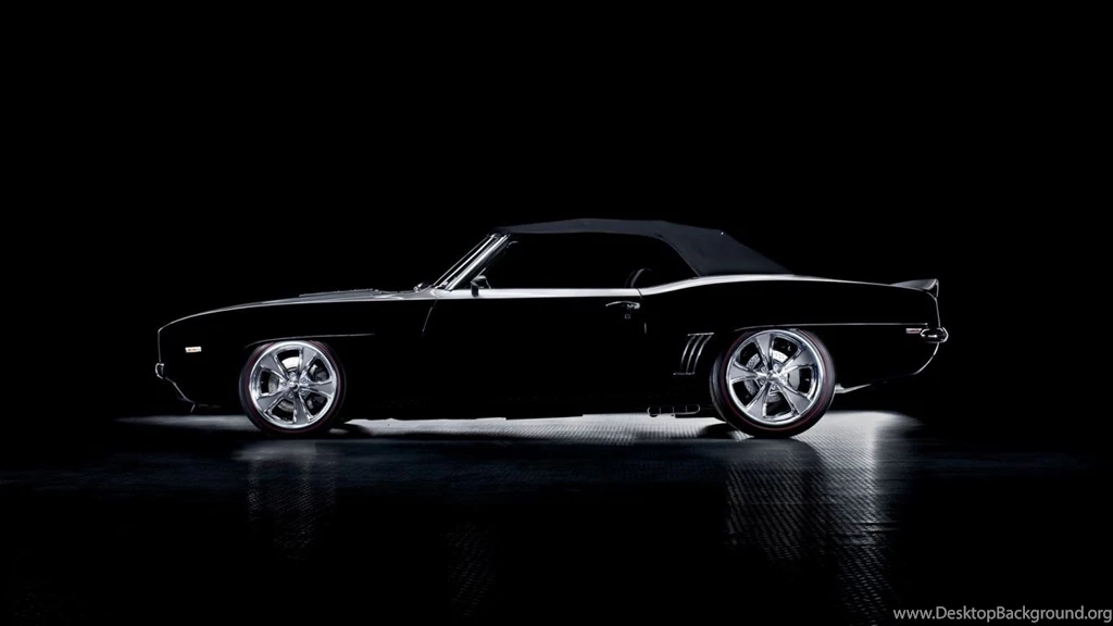 1366x768 Black Chevrolet Camaro Side Desktop PC And Mac Wallpapers