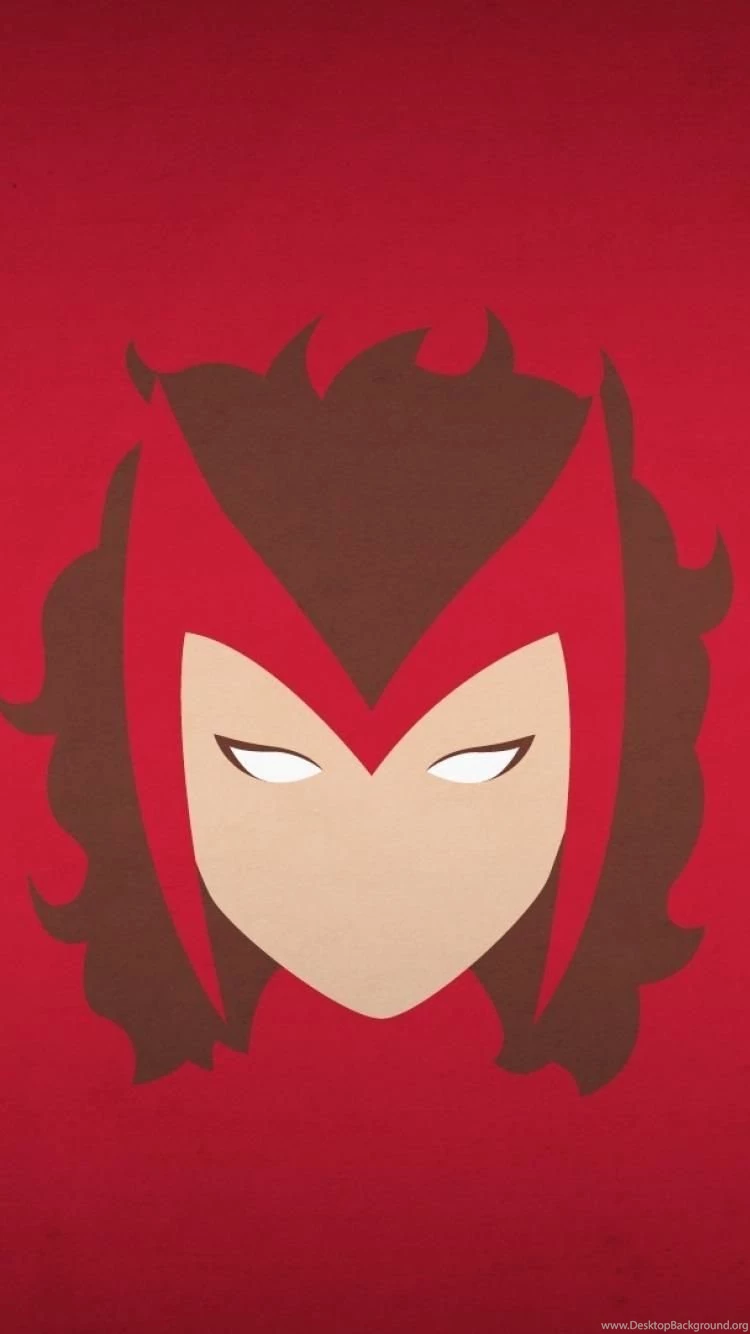 Minimalistic Marvel Comics Scarlet Witch Red Backgrounds Blo0p ...