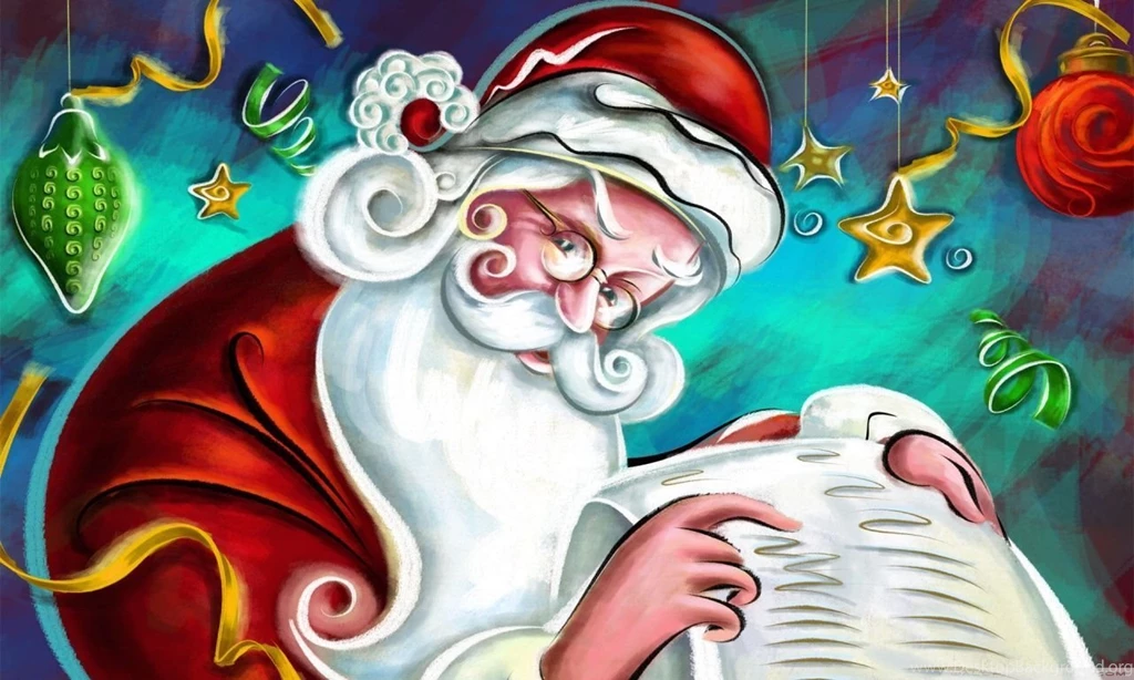 Santa Claus Christmas HD Desktop Wallpapers : Widescreen : High ...