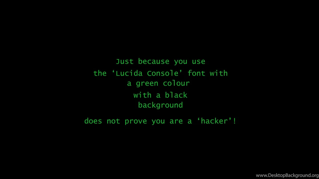 Hacker Black Green Computer Wallpapers
