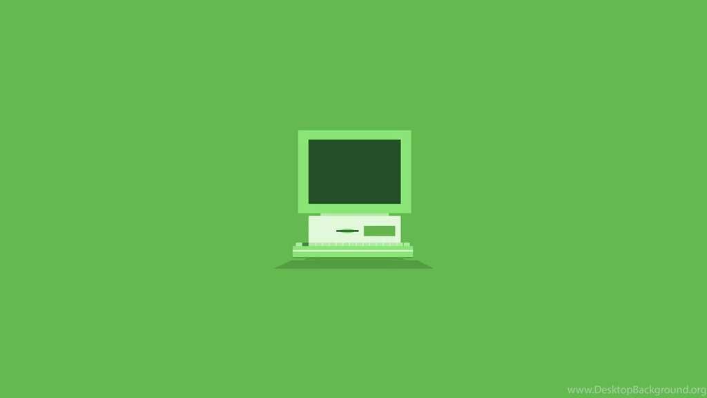 Flat Old Computer Wallpapers Green By Charlie Henson On DeviantArt