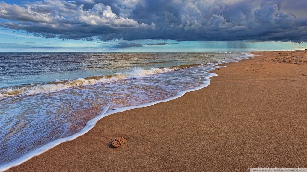 Water Clouds Nature Beach Sand Sea Wallpapers