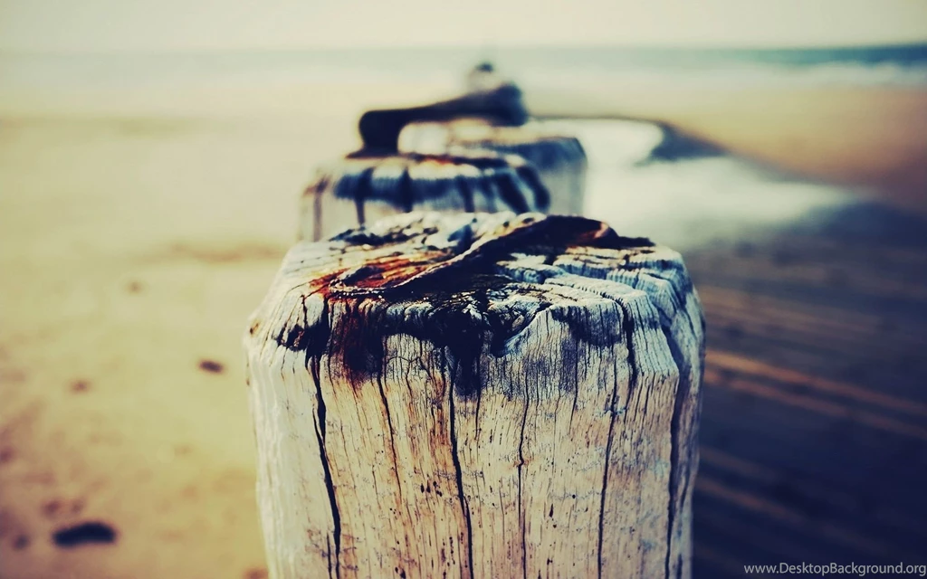 Beach Sand Wood Hd Wallpapers Wallpapers