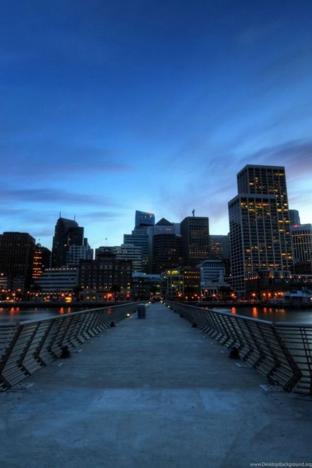Download Wallpapers 640x960 San Francisco, Twilight, California ...