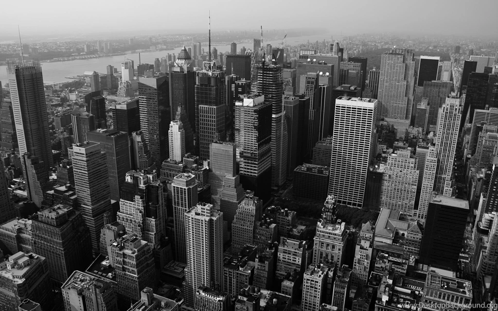 New York Buildings Skyscrapers BW