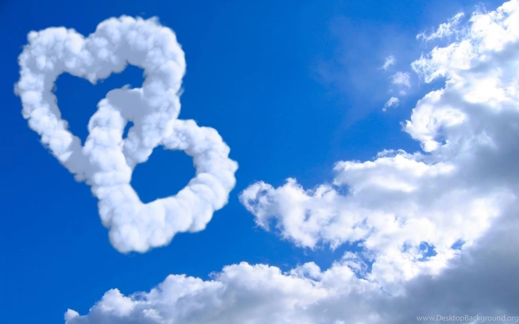 1440x900 Clouds Of Heart Desktop PC And Mac Wallpapers