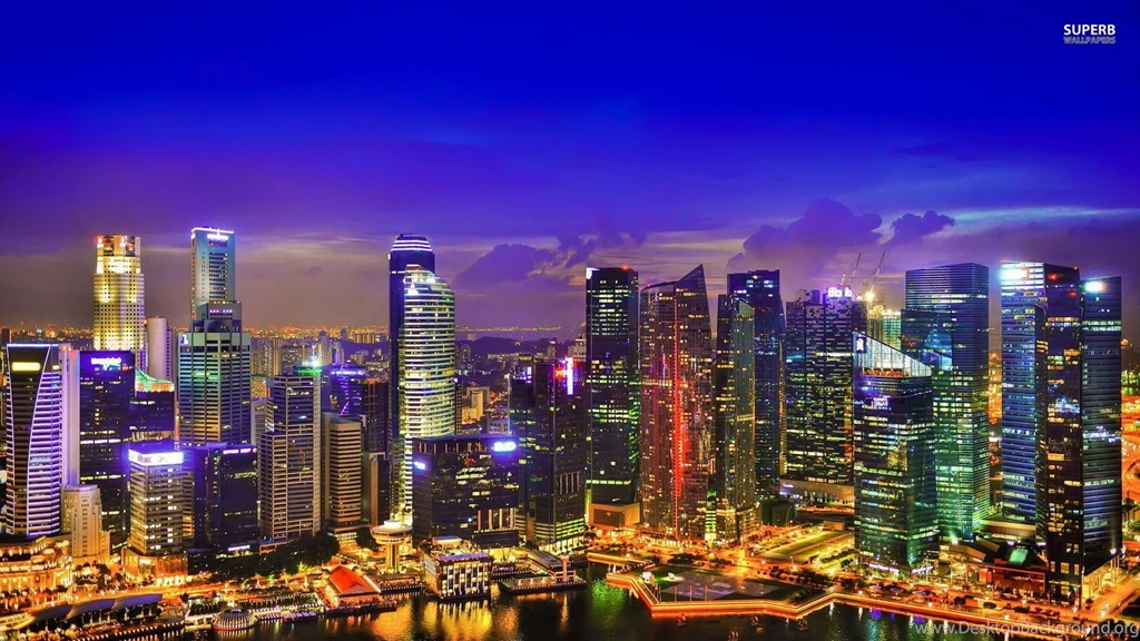 Singapore Lights Wallpapers World Wallpapers