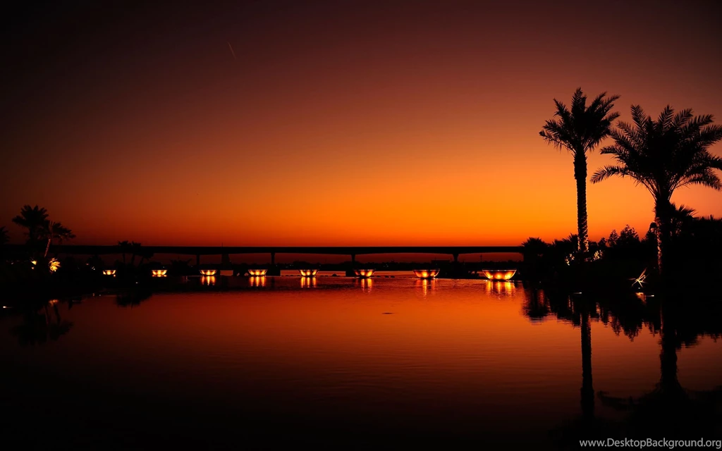 Download Beautiful Orange Sky At Night Wallpapers Free By Udhao.net