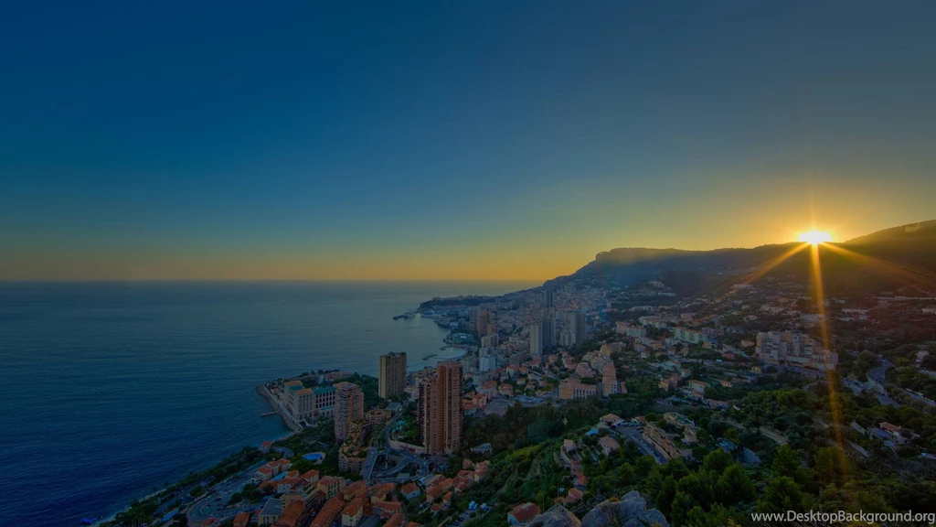 Beautiful Sunrise In The City Monaco Wallpapers