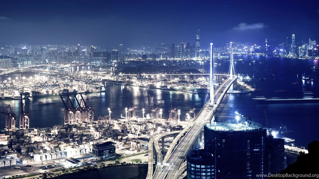 Port City At Night Wallpapers