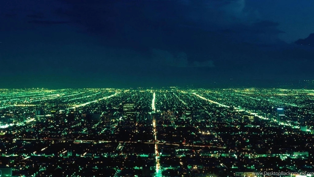 Aerial City Night Wallpapers