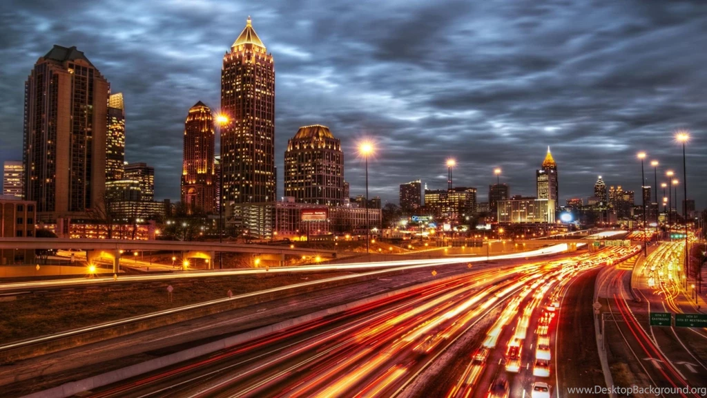 1920x1080 Atlanta City Night Wallpapers
