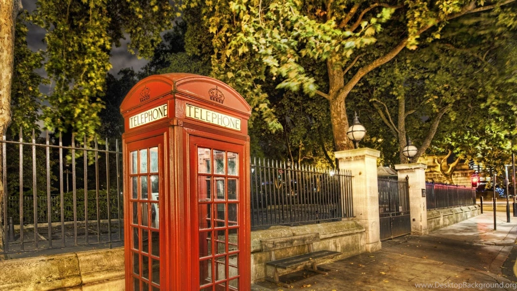 HD Backgrounds London City Red Telephone Box Booth Street Wallpapers ...