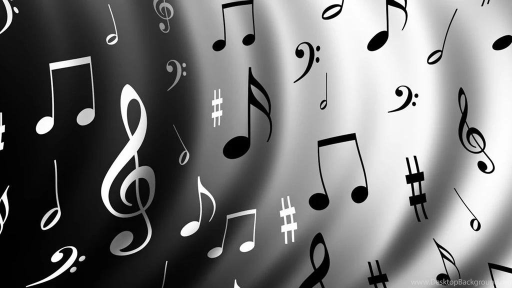 Desktop Wallpapers · Gallery · HD Notebook · Music Notes Netbook ...