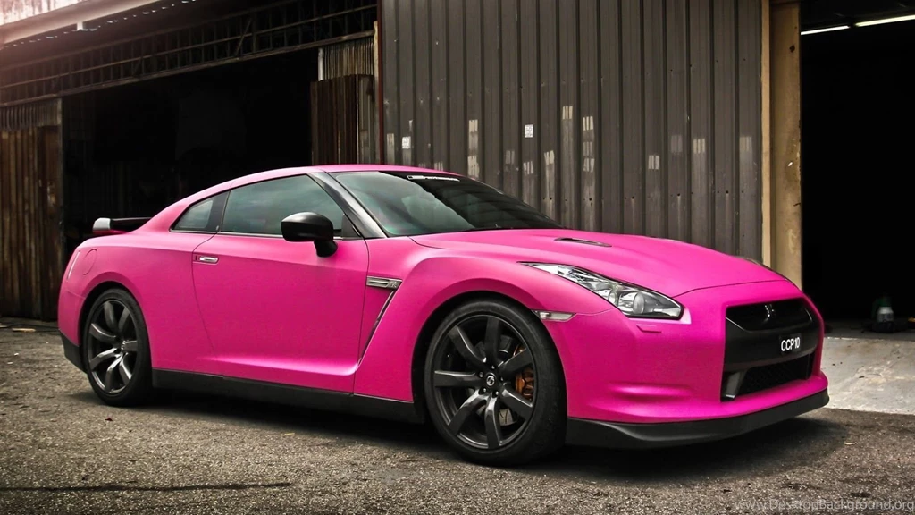 Wallpapers Wallpaper: Nissan GTR In Matte Pink Wallpapers