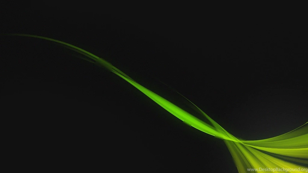 Wallpapers Green, Black, Wave