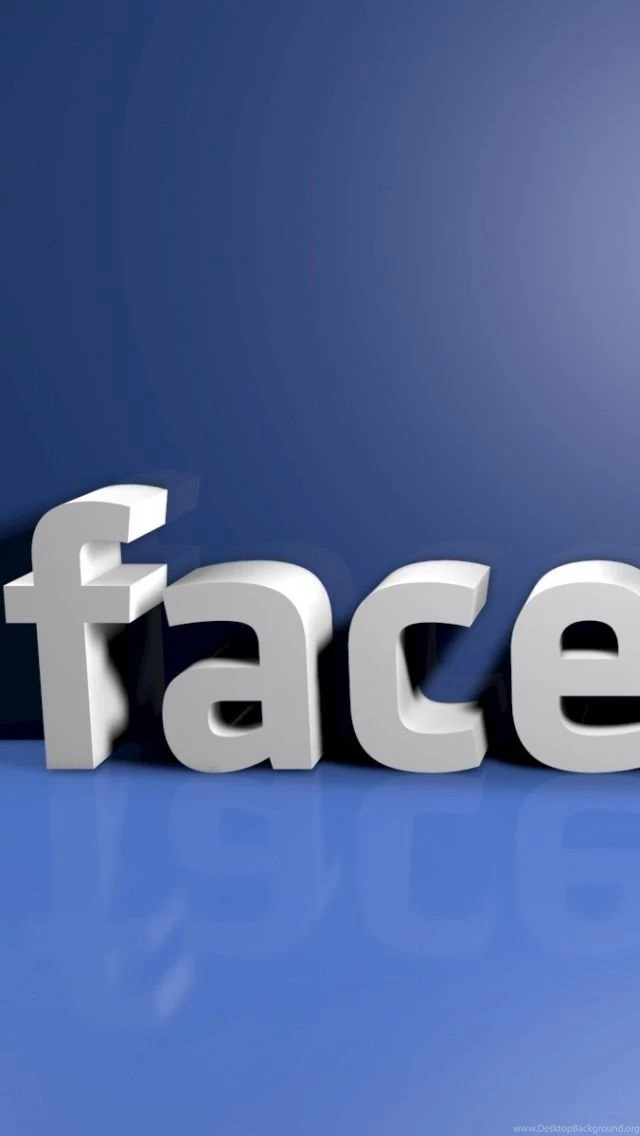 Download Wallpapers 640x1136 Facebook, Social Network, Letters, 3d ...