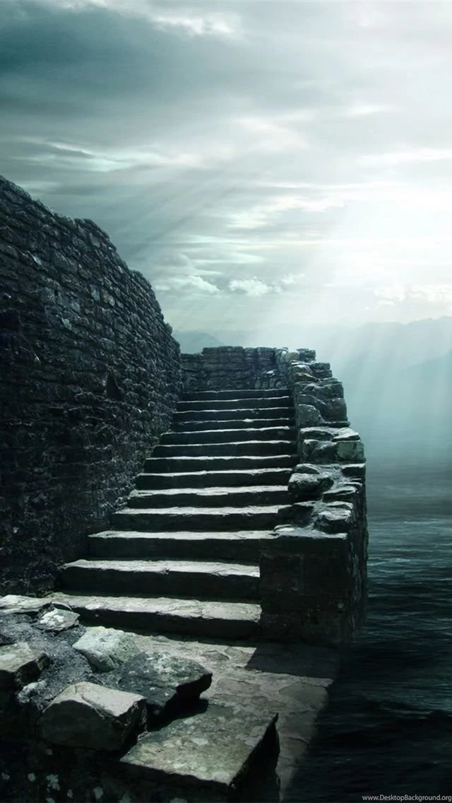 3D Design Stone Steps iPhone Wallpapers