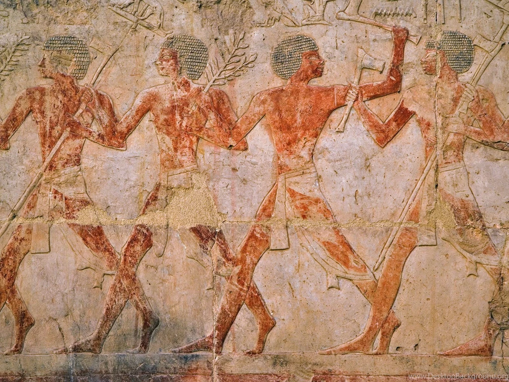 Ancient Egyptian Figures At Temple Of Karnak Wallpapers And Images ...