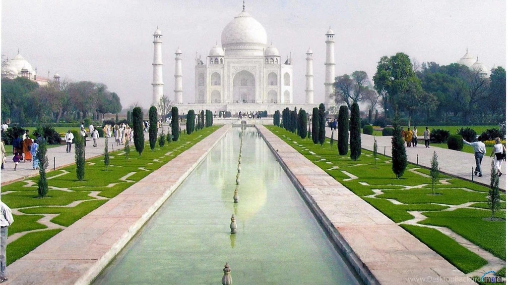 Download Wallpapers Taj Mahal, Agra, India (1366 X 768). Desktop ...