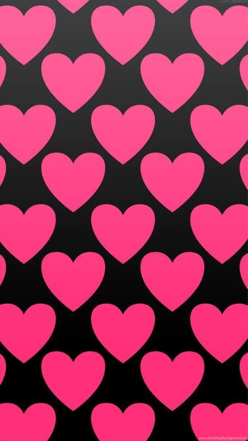 Black And Pink Heart Wallpapers