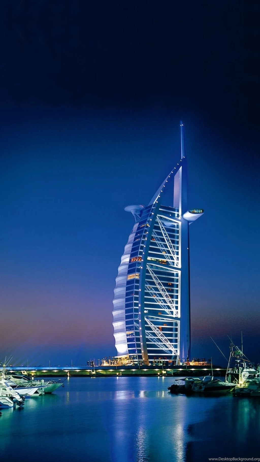 HD Backgrounds Dubai Burj Al Arab And Jumeirah Beach Hotel Night ...