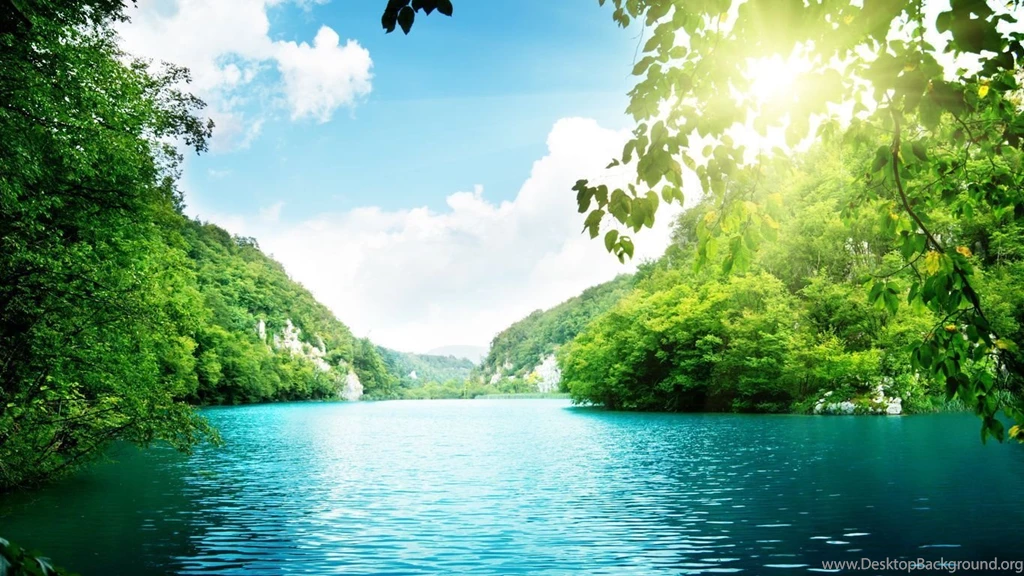 1366x768 Deep Forest, Beautiful Nature, Lake, Sky, Clouds ...