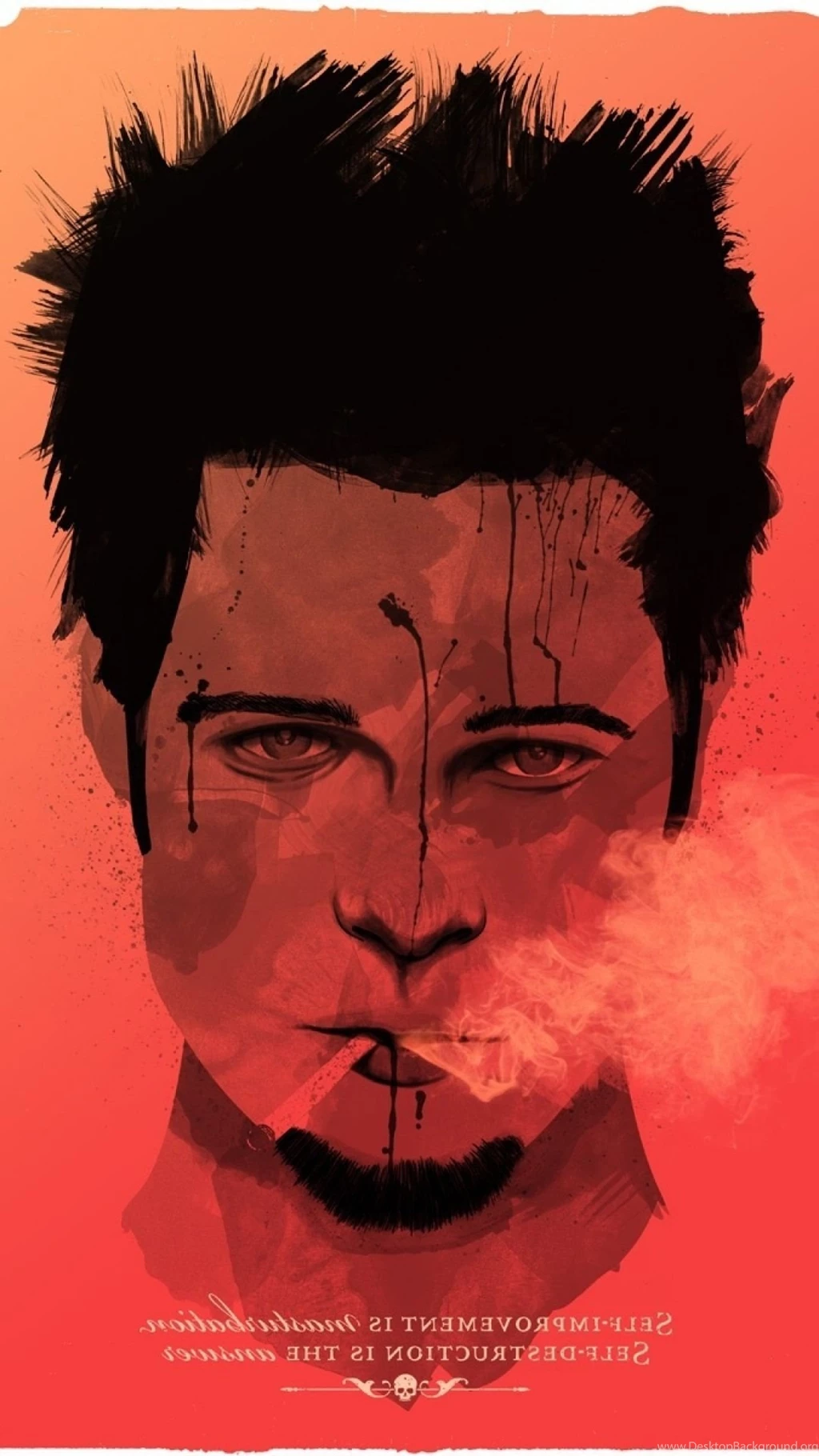 Download Wallpapers 1080x1920 Fight Club, Tyler Durden, Brad Pitt ...