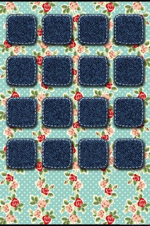 Background, Colorful, Cute, Denim, Floral, Flowers, Girly, Iphone ...