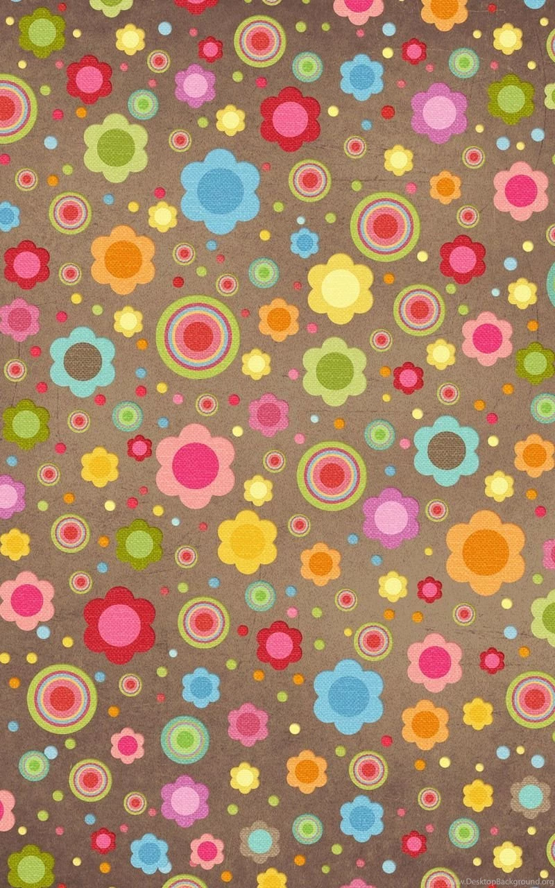 Colorful Floral Vintage Wallpapers HD Image Mobile Iphone 6s Galaxy ...