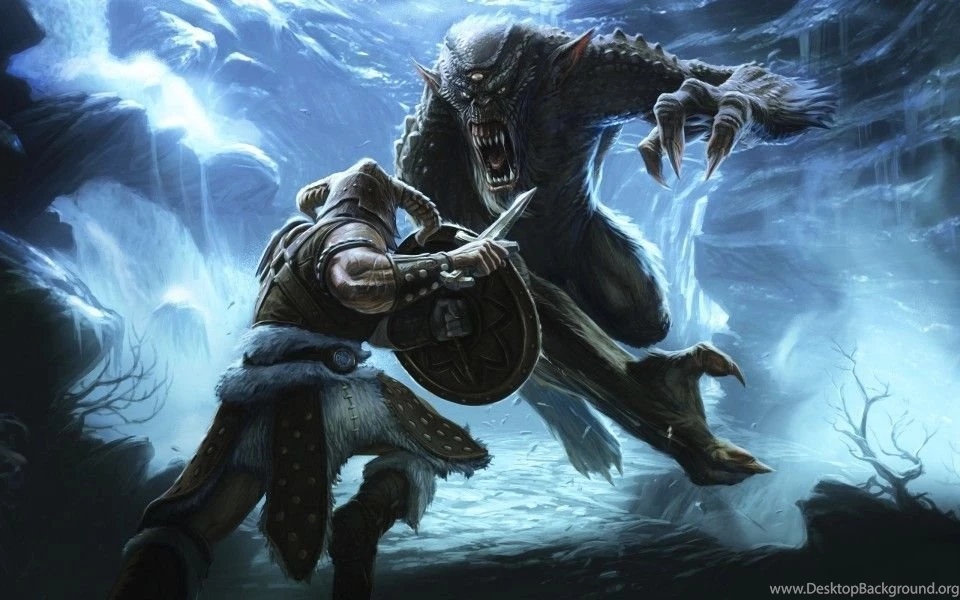 Video Game The Elder Scrolls V Skyrim Warriors Widescreen ...