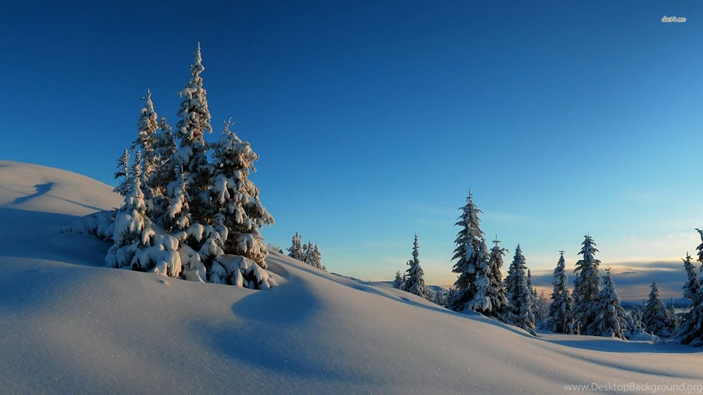 Sunny Winter Day In The Snowy Mountains Wallpapers Nature ...