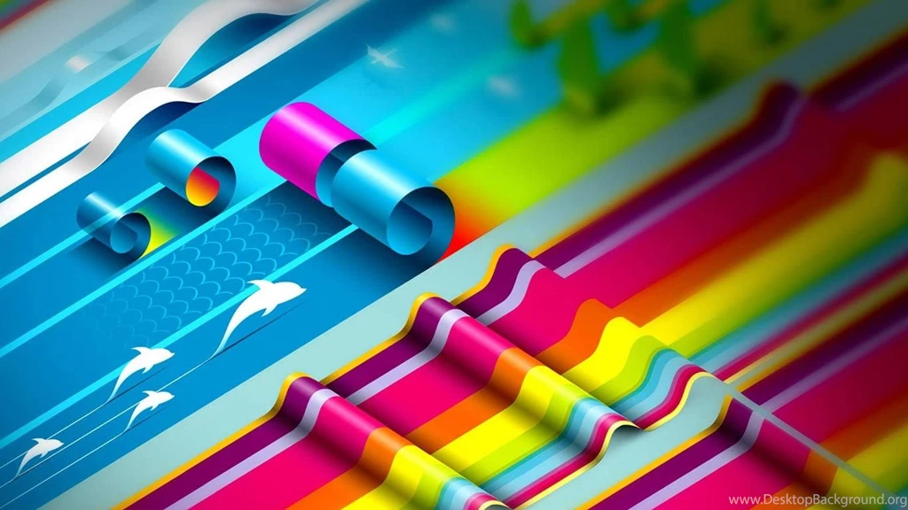 Colorful Motif 3D Backgrounds Wallpapers