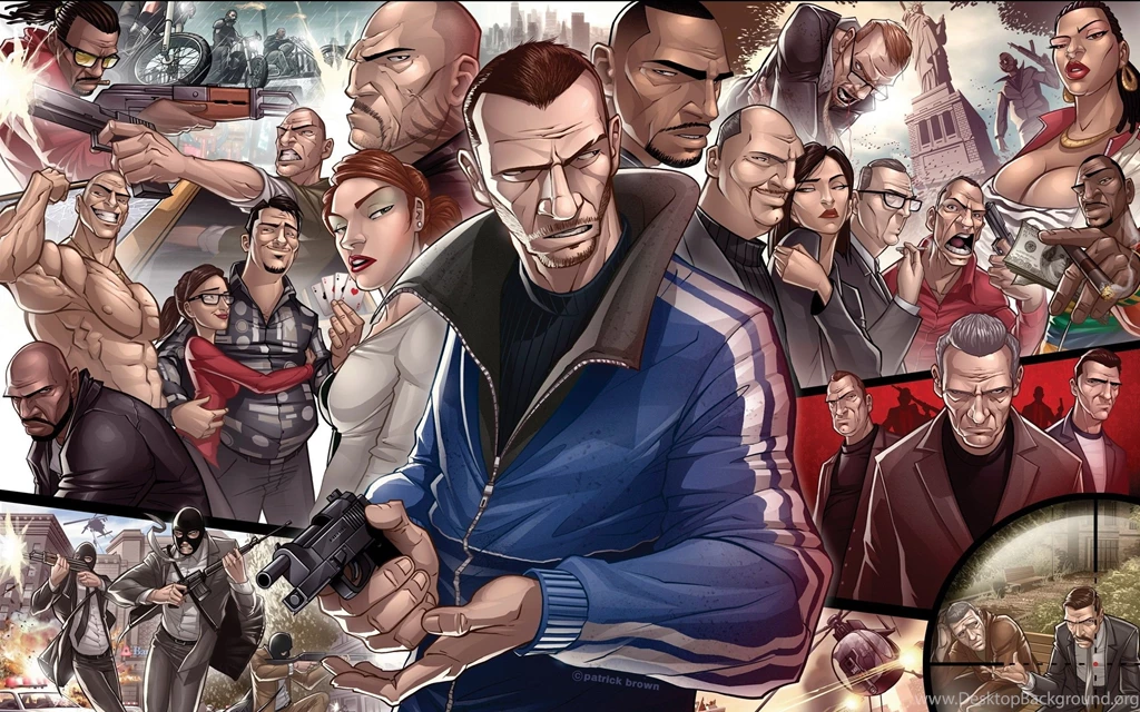 Video Games Grand Theft Auto Niko Bellic Characters Grand Theft ...