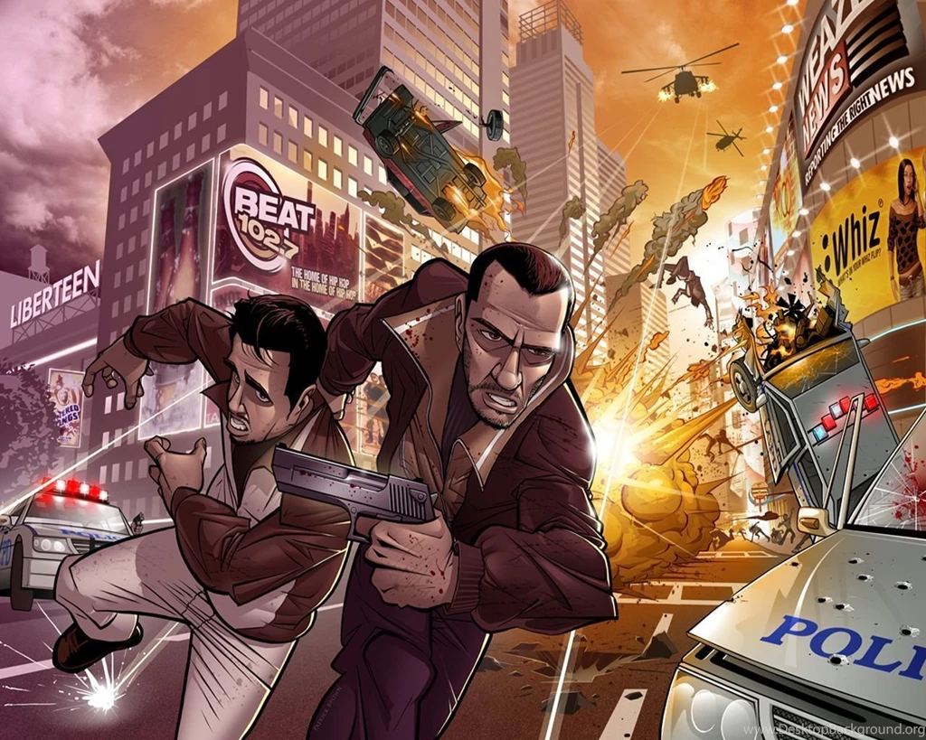 Grand Theft Auto Iv Niko Bellic Patrick Brown Digital Art Video ...