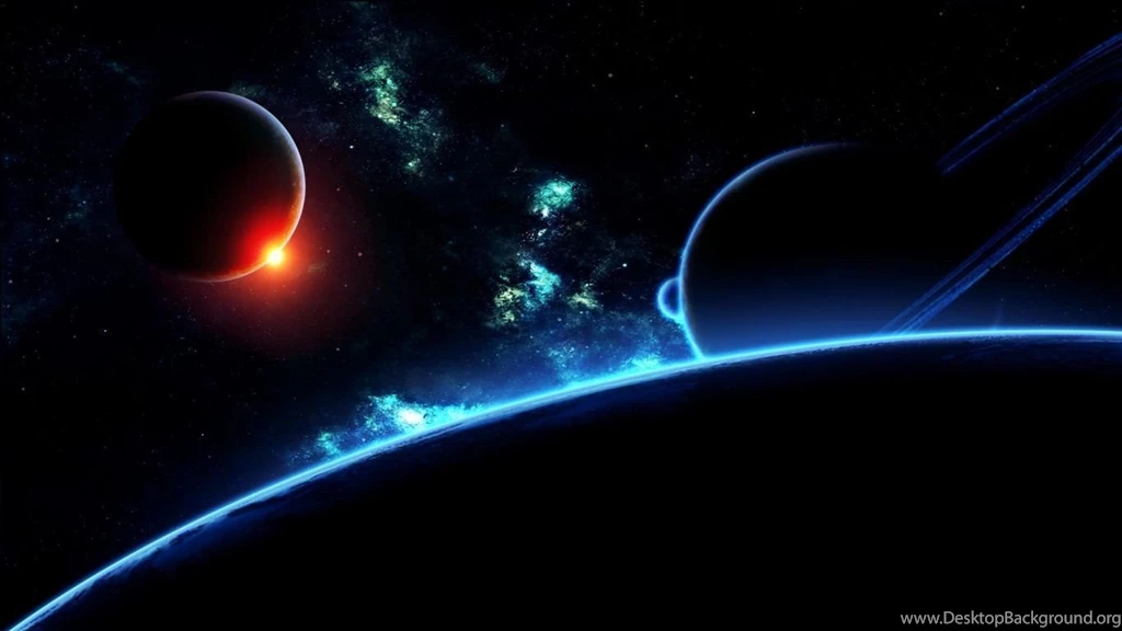 Download Wallpapers 1366x768 Planet, Universe, Galaxy, Stars, Flash ...