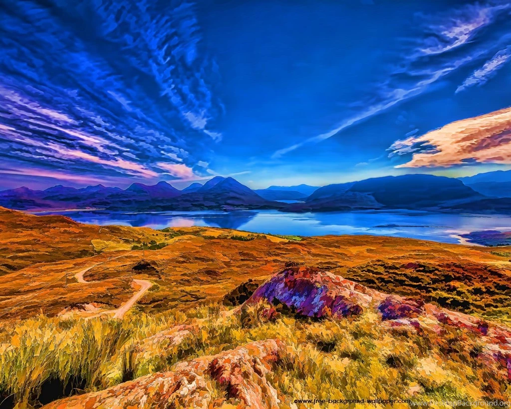 Loch Torridon And Mountains Beautiful Desktop Wallpapers ...