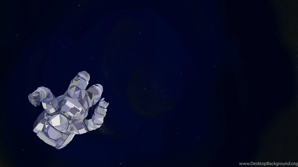 Polygonal Minimalist Astronaut : Wallpapers