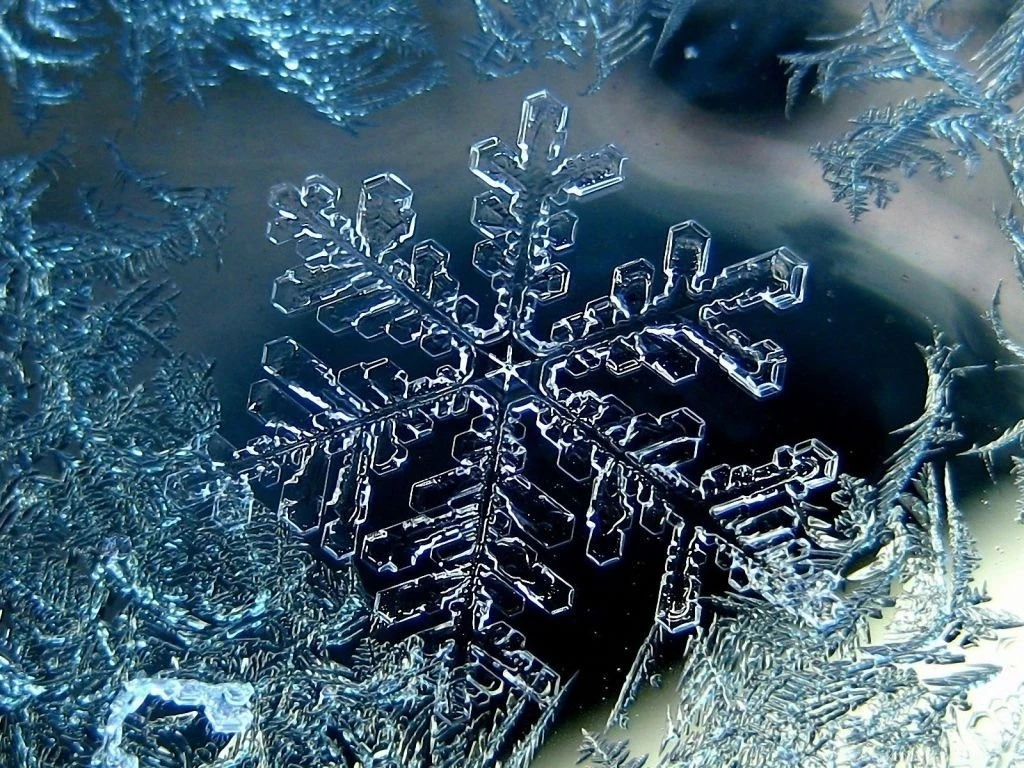 Download Wallpapers 1024x768 Snowflakes, Shapes, Patterns, Ice ...