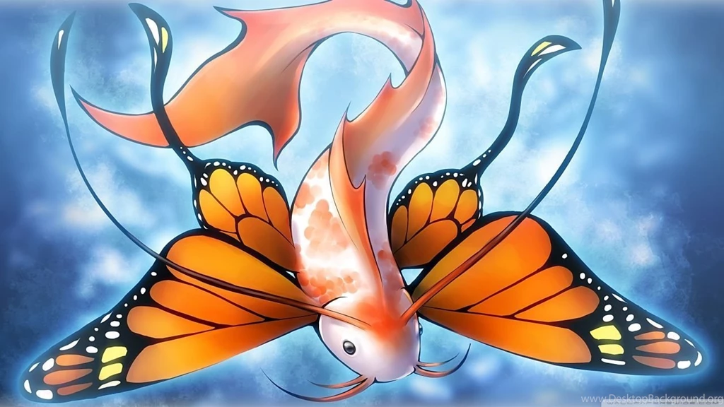 Fish Butterfly HD Desktop Wallpapers : Widescreen : High Definition ...
