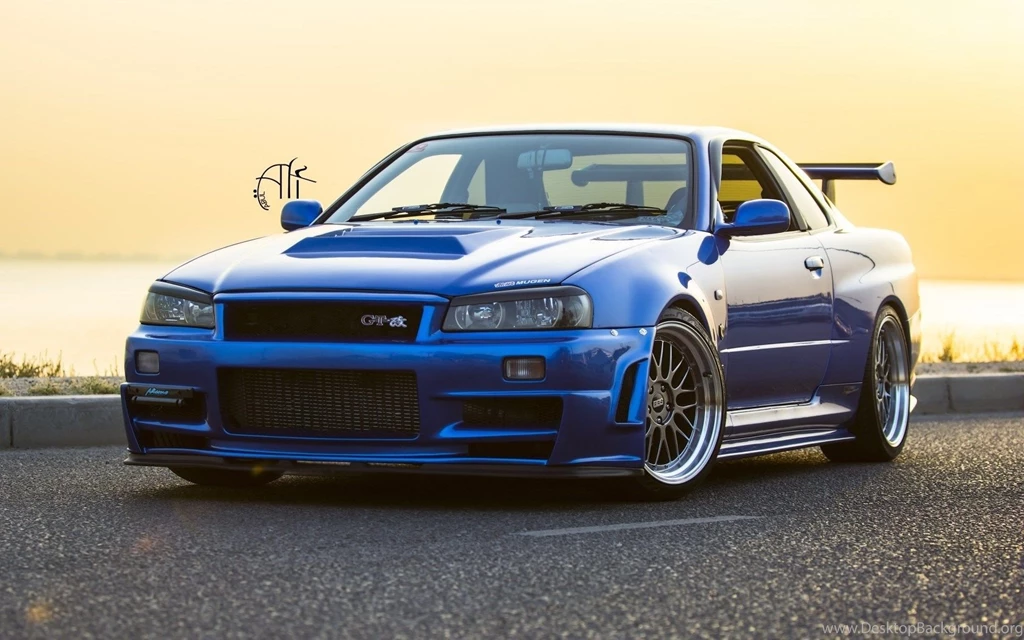 Nissan Skyline GT R R34 Wheels Tuning Car Wallpapers HD HD Wallpapers